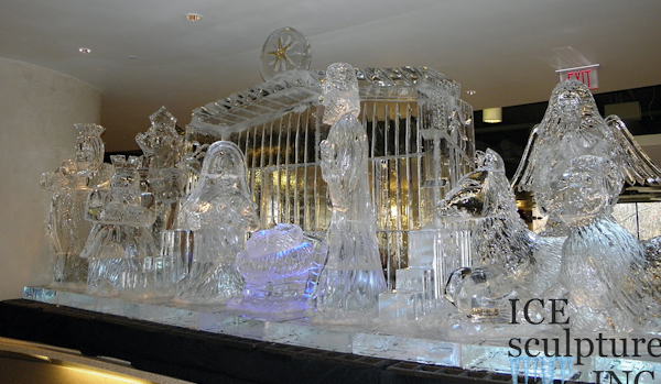 Nativity Ice Display